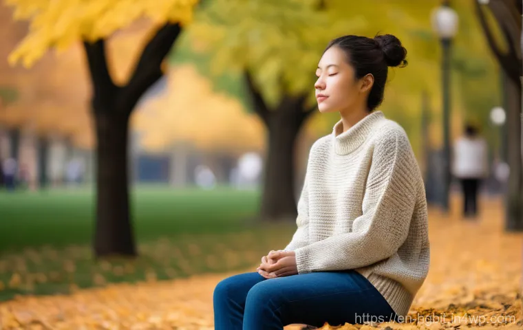 회복탄력성을 위한 심리적 기법 - **Prompt:** A young woman, approximately 20-30 years old and ethnically diverse, stands in a brightl...